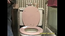 Teen girl caught peeing in toilet on hidden voyeur cam.